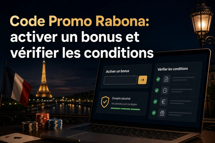 Code Promo Rabona: activer un bonus et vérifier les conditions