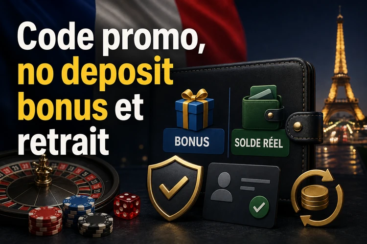 Code promo, no deposit bonus et retrait